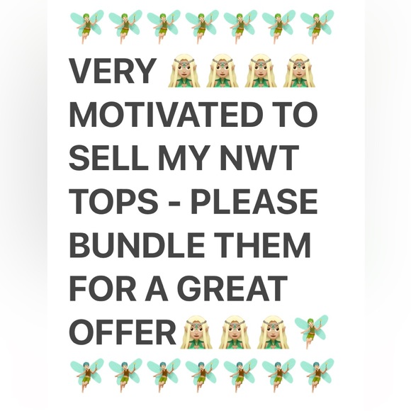 🧚🏻🧚🏻🧚🏻🧚🏻MOTIVATED TO GIVE GREAT DEALS ON NEW WITH TAG SHIRTS 👚 - Picture 1 of 1